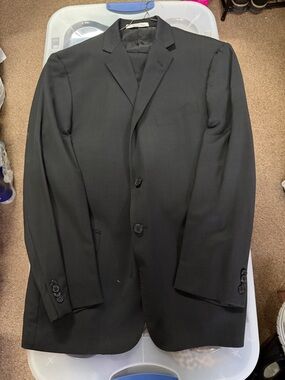 Joseph Abboud Black Men's Two-Button Suit